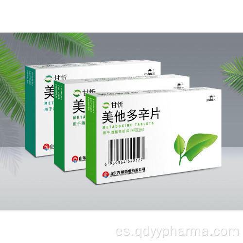 Tabletas de metadoxina 500 mg para enfermedad hepática